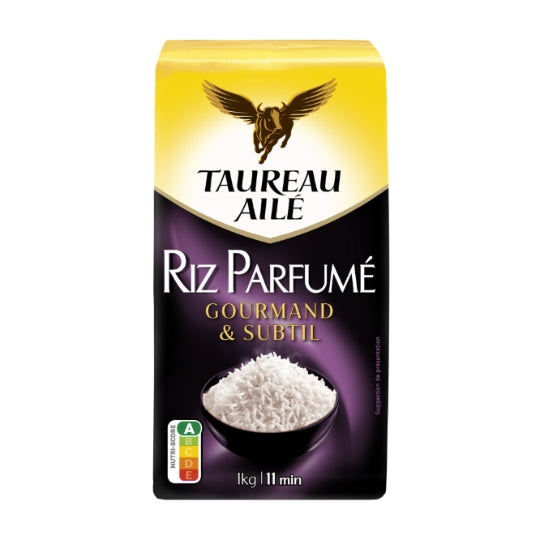 Riz Long Parfumé TAUREAU AILE — le paquet de 1Kg — Lot de 3